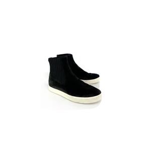 Vince Coleman High Top Sneakers Black Suede Slip On Women’s Size 8.5 Shoes